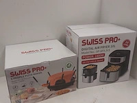 Airfryer 10 l & pizzarette 6 persoons, swiss pro plus - afbeelding 1 van  7