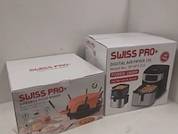 Airfryer 10 l & pizzarette 6 persoons, swiss pro plus - afbeelding 1 van  7