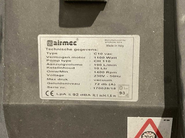 Airmac c10 vac compressor - afbeelding 5 van  5