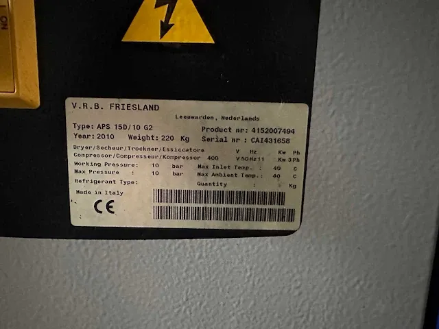 Airpress - aps 15d / 10 g2 - schroefcompressor set (2) - afbeelding 12 van  13