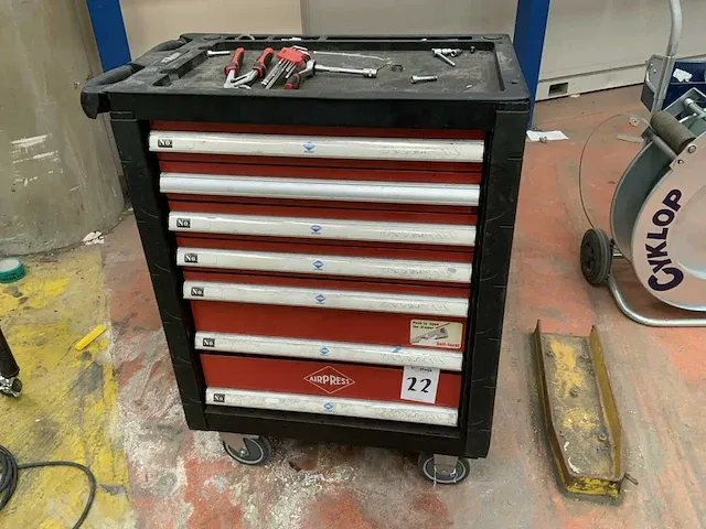 Airpress gereedschapswagen - afbeelding 1 van  8