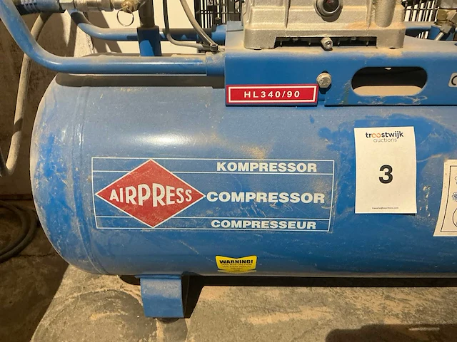 Airpress hl340/90 luchtcompressor - afbeelding 4 van  5