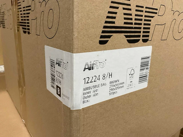 Airpro 12224 8/h 290x370mm doos á 100 stuks luchtkussen enveloppen (26x) - afbeelding 4 van  4