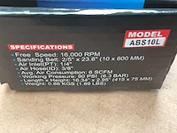 Airpro abs10l long reach air belt sander - afbeelding 5 van  6