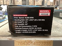 Airpro abs20b air belt sander - afbeelding 5 van  5