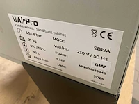 Airpro sb19a zandstraalkast - afbeelding 6 van  6