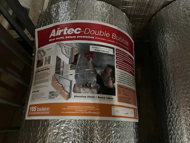 Airtec isolatiefolie 25 meter (2x) - afbeelding 2 van  3