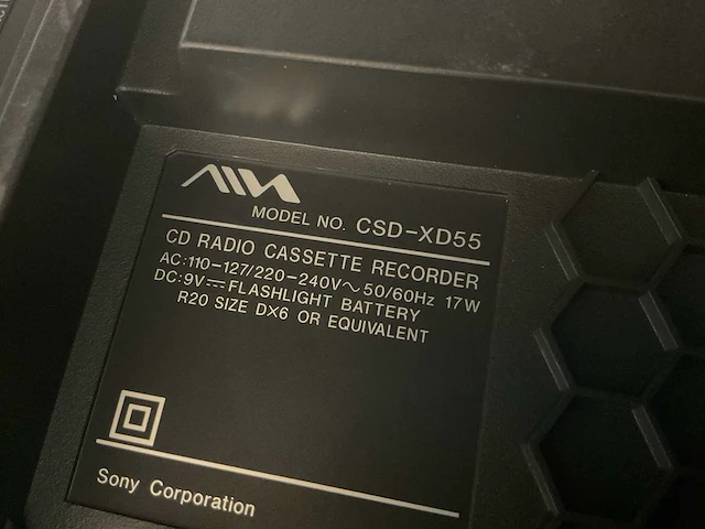 Aiwa csd-xd55 stereoset - afbeelding 5 van  5