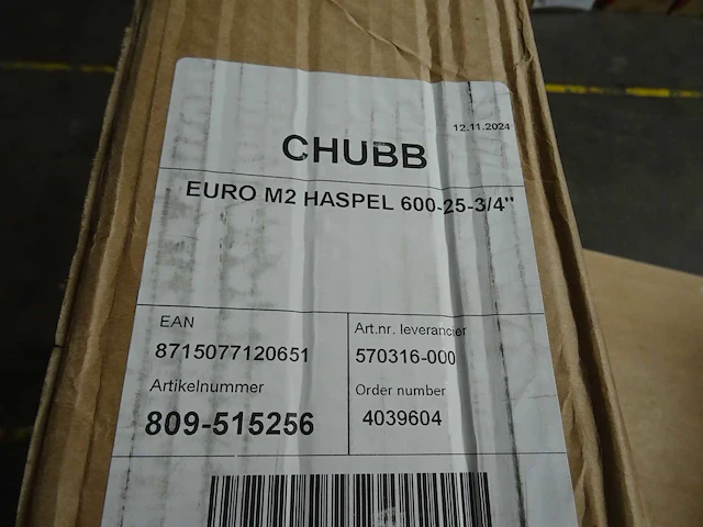 Ajax - chubb euro m2 600-25-3/4" - brandslanghaspel - afbeelding 2 van  2