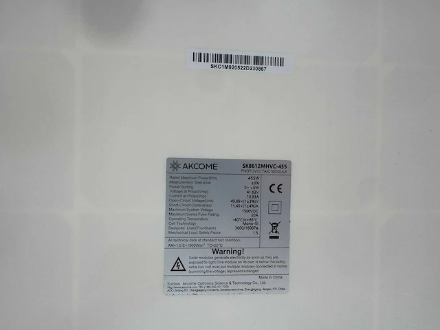 Akcome - set van 33 zonnepanelen met 12 kw omvormer - afbeelding 4 van  9