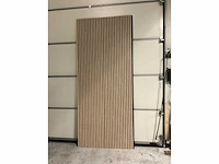 Akoestisch wandpaneel - 2800x600mm - licht eiken (12x) - afbeelding 6 van  7
