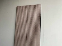 Akoestisch wandpaneel - 2800x60mm - walnoot (12x) - afbeelding 5 van  6