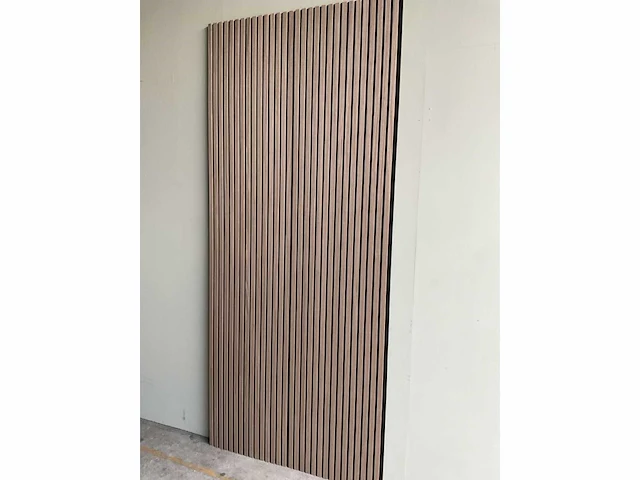 Akoestisch wandpaneel - 2800x60mm - walnoot (12x) - afbeelding 6 van  6