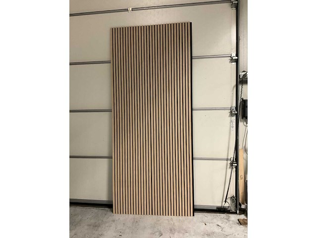 Akoestisch wandpaneel - licht eiken 2600x600 mm x 21 mm (12x) - afbeelding 6 van  7