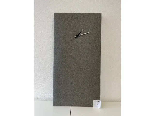 Akoestisch wandpaneel 90 x 45 x 5 cm. met klok. verkoopprijs € 145,- - afbeelding 2 van  2