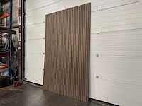 Akoestisch wandpaneel black walnut (24x) - afbeelding 10 van  17