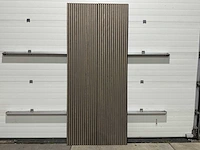 Akoestisch wandpaneel walnoot (6x) - afbeelding 1 van  8