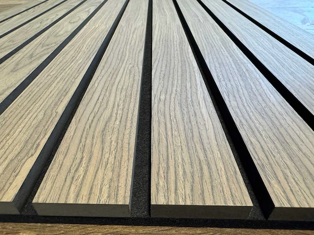 Akoestisch wandpaneel walnut (12x) - afbeelding 3 van  16