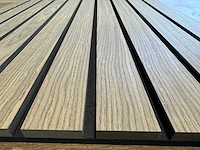Akoestisch wandpaneel walnut (12x) - afbeelding 3 van  16