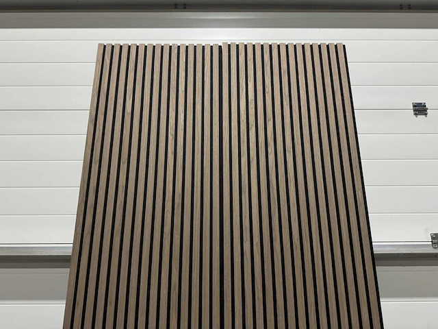 Akoestisch wandpaneel walnut (12x) - afbeelding 2 van  8