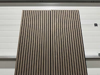 Akoestisch wandpaneel walnut (12x) - afbeelding 2 van  8