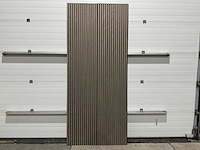 Akoestisch wandpaneel walnut (3x) - afbeelding 1 van  8