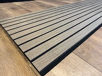 Akoestisch wandpaneel walnut (5x) - afbeelding 1 van  16