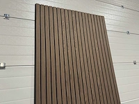Akoestisch wandpaneel walnut (6x) - afbeelding 2 van  16