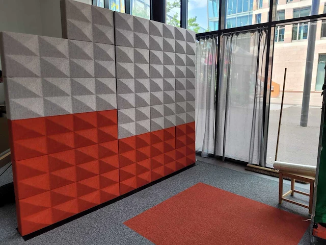 Akoestische wand/geluidsabsorberend scheidingssysteem - afbeelding 2 van  7