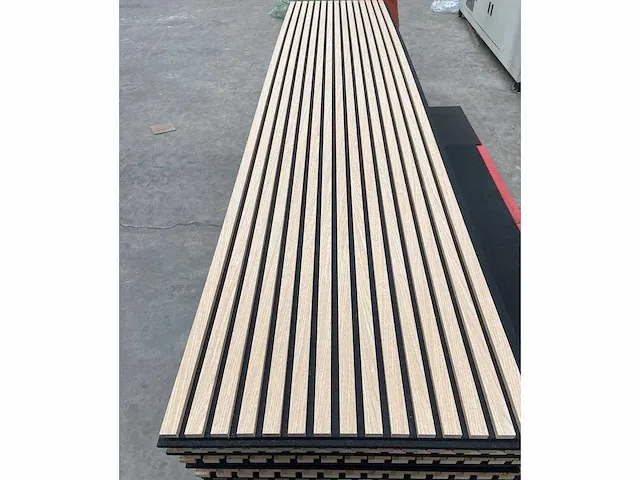 Akoestische wandpanelen - naturel eiken - wanddecoratie (4x) - afbeelding 4 van  4