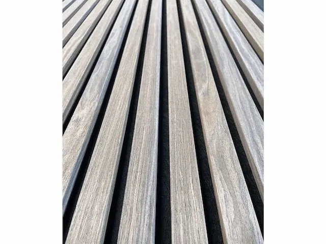 Akoestische wandpanelen - walnoot - wanddecoratie (4x) - afbeelding 2 van  3
