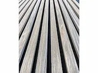 Akoestische wandpanelen - walnoot - wanddecoratie (4x) - afbeelding 2 van  3