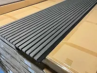 Akoestische wandpanelen - zwart eiken - wanddecoratie (4x) - afbeelding 3 van  10