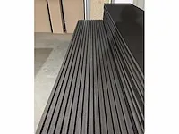 Akoestische wandpanelen - zwart eiken - wanddecoratie (4x) - afbeelding 6 van  10