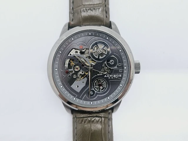 Akribos automatisch skeleton herenhorloge - afbeelding 3 van  8