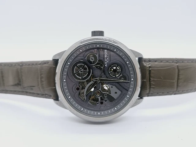 Akribos automatisch skeleton herenhorloge - afbeelding 5 van  8
