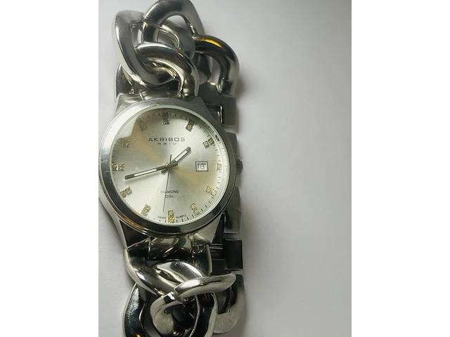 Akribos xxiv diamanten dameshorloge ak608ss - afbeelding 1 van  4