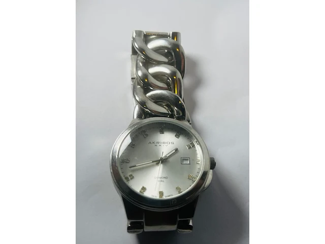 Akribos xxiv diamanten dameshorloge ak608ss - afbeelding 2 van  4