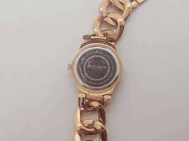Akribos xxiv diamanten dameshorloge ak608ss - afbeelding 4 van  4