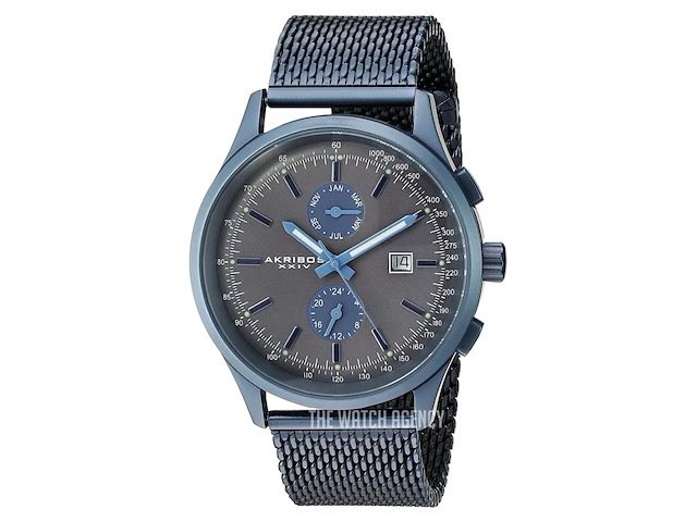 Akribos xxiv multi-function grey/steel herenhorloge - afbeelding 1 van  9