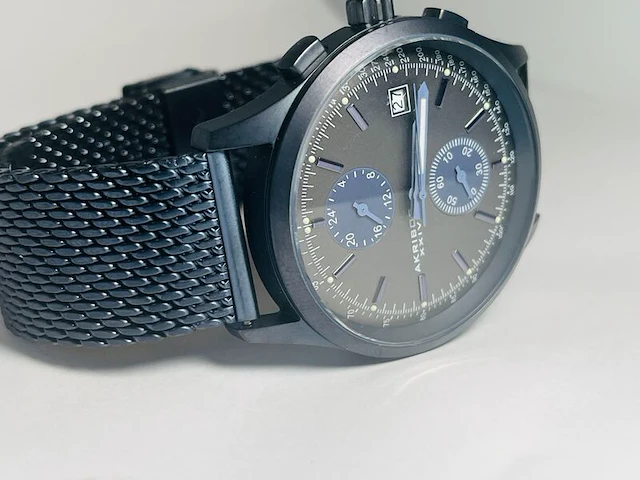 Akribos xxiv multi-function grey/steel herenhorloge - afbeelding 6 van  9