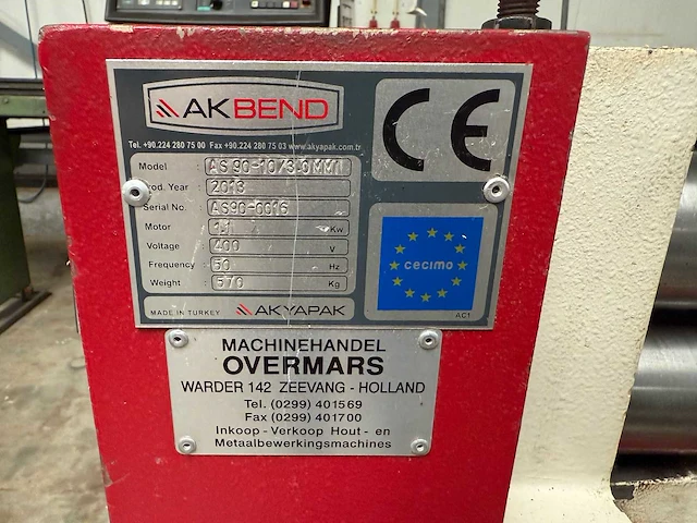 Akyapak - 2013 - as 90-10/3mm - plaatwals - afbeelding 7 van  7