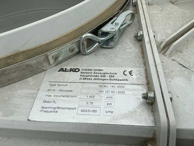 Al-ko mobil 140 filterafzuiginstallatie (2x) - afbeelding 7 van  9