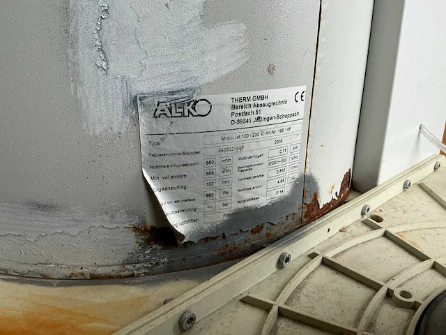 Al-ko mobil jet 100 filterafzuiginstallatie - afbeelding 6 van  6