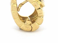 Alain roure - gouden brede creolen met natuurlijke diamanten - afbeelding 7 van  9