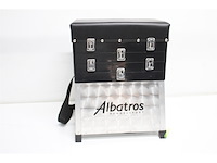 Albatros aluminium zitmand 3-ladig abs stevige viskoffer met voerbak en groot opbergvak - afbeelding 1 van  2