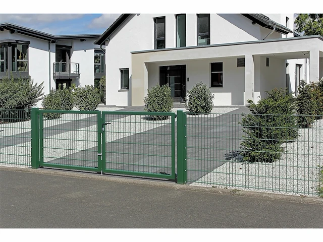 Alberts 652821 flexo plus accessoireset voor dubbele poorten ruw staal, thermisch verzinkt groen geplastificeerd ral 6005 - afbeelding 4 van  6