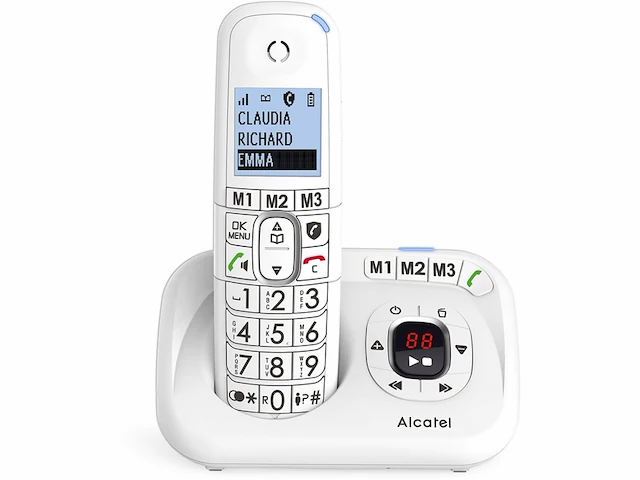 Alcatel xl785 draadloze dect huistelefoon met antwoordapparaat voor gemak wit - afbeelding 1 van  1