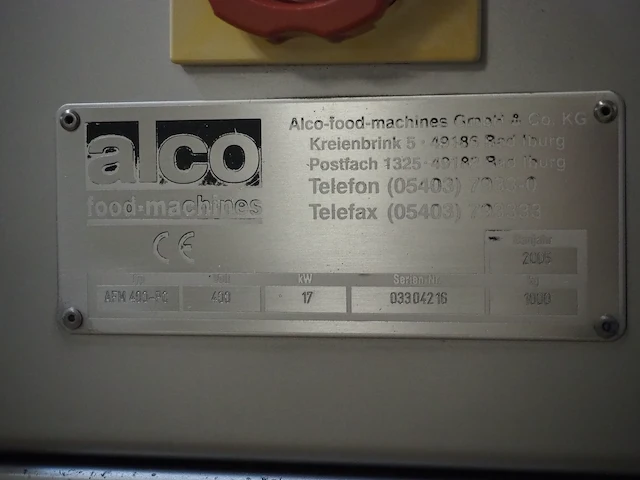 Alco food-machines gmbh&co.kg - afbeelding 9 van  33