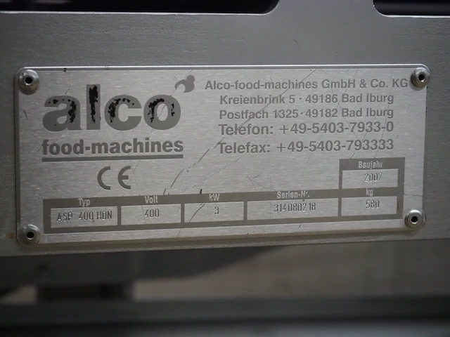 Alco food-machines gmbh&co.kg - afbeelding 4 van  20